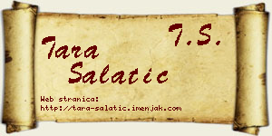 Tara Salatić vizit kartica